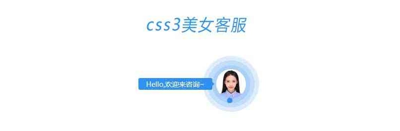 纯CSS3动态在线客服悬浮美女源代码分享