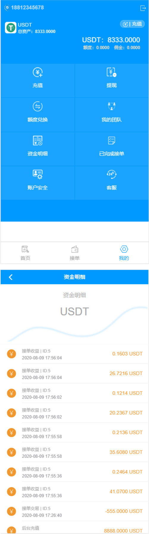 最新usdt货币跑分系统二开版源码分享 一键买币