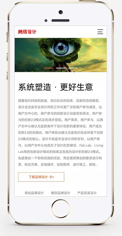 (自适应手机端)品牌策划设计公司网站源码网络设计公司pbootcms网站模板