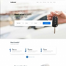 英语汽车租赁网站模板大气的国外汽车网页设计模板
