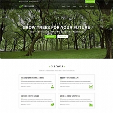 绿色环保公益网站模板环境保护网站模板