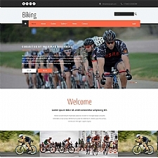 户外骑行俱乐网页模板自行车门户静态html网站模板