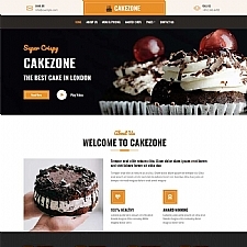 蛋糕店网站设计模板甜品店网页模板html