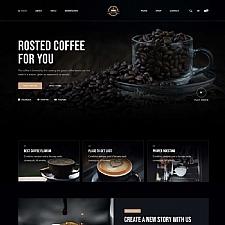 咖啡奶茶店铺HTML5电商模板