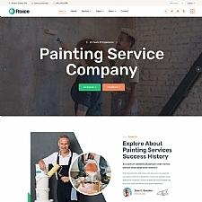 涂料油漆厂家网站响应式模板
