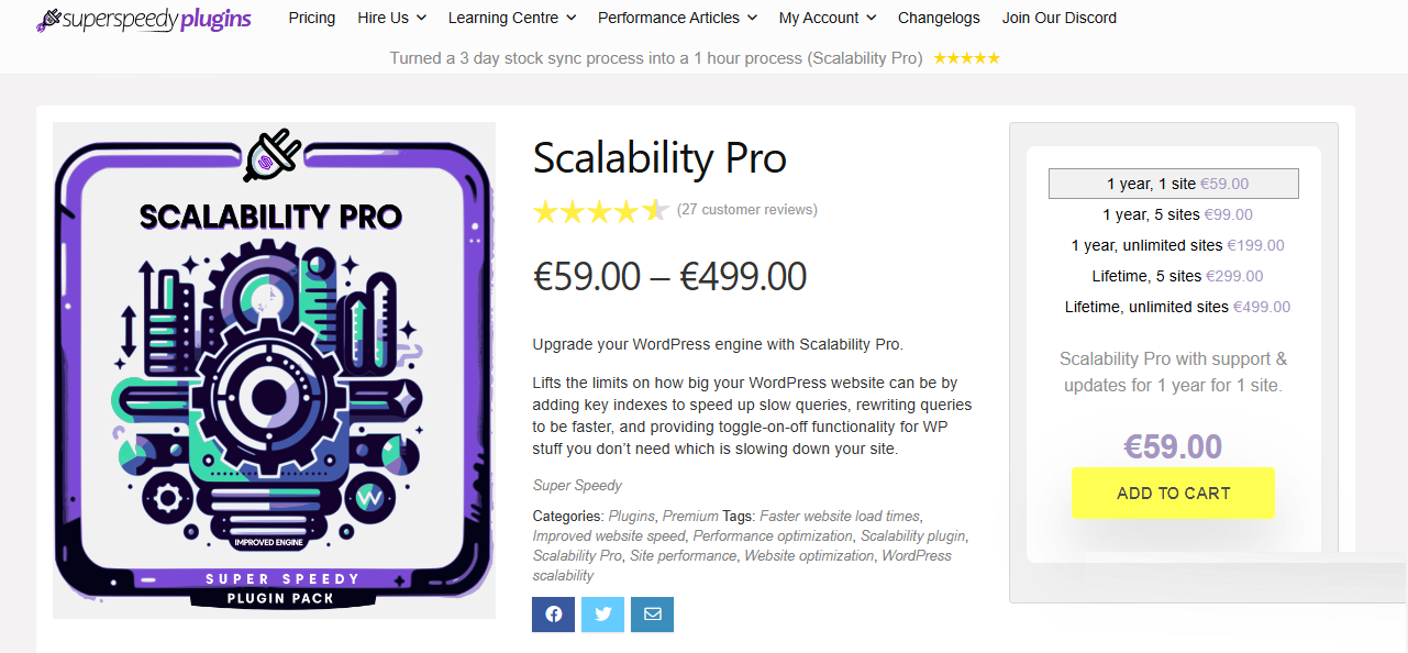 WordPress 数据库优化插件开心免费版–Scalability Pro v5.64