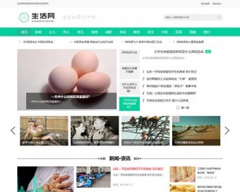 生活百科新闻资讯网类网站织梦Dedecms模板（自适应手机端）