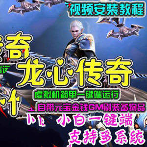 最新3D网游龙心传奇单机版，龙心传奇游戏一键端带教程GM工具