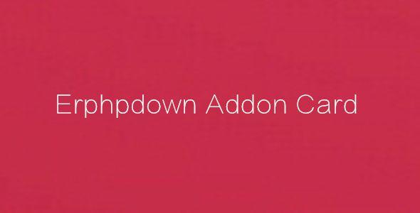 erphpdown会员推广下载专业版wordpress插件集成充值卡 erphpdown addon card 充值卡