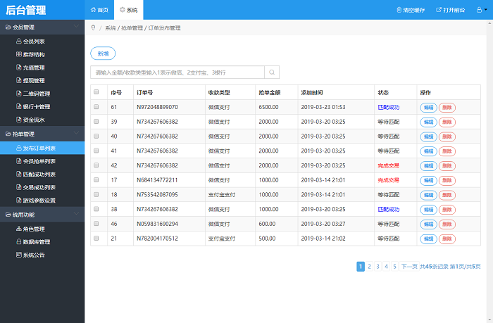 最新微信支付宝跑分平台源码Thinkphp内核_某站完整无错会员1万元定制版