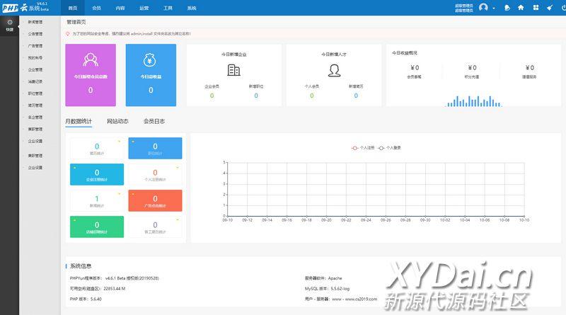 php云人才网系统4.6.1(20190528)授权版源码,顶级的人才招聘普工招聘网站